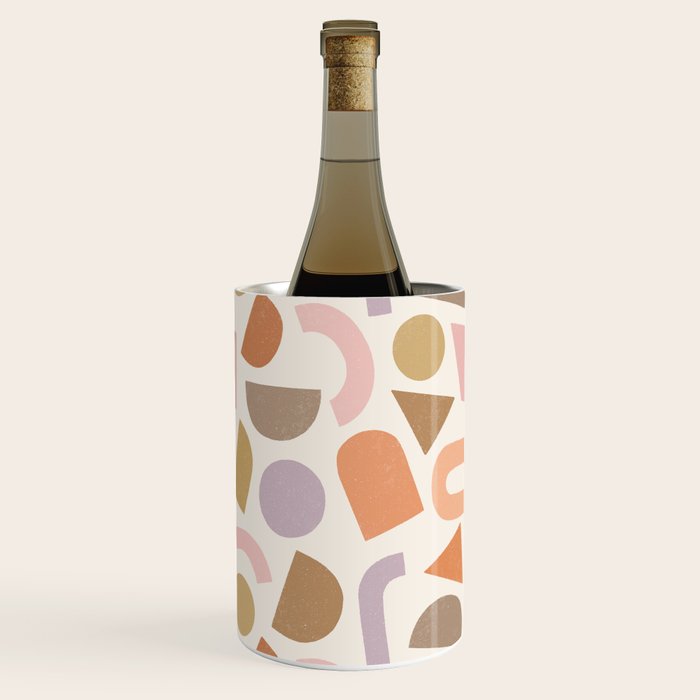 Bauhaus Geo Shapes - Fall Colors Wine Chiller Gallery Image 3
