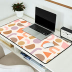Bauhaus Geo Shapes - Fall Colors Desk Mat Gallery Image 2