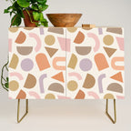 Bauhaus Geo Shapes - Fall Colors Credenza Gallery Image 1