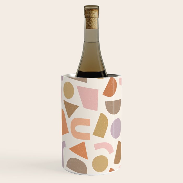 Bauhaus Geo Shapes - Fall Colors Wine Chiller Gallery Image 1