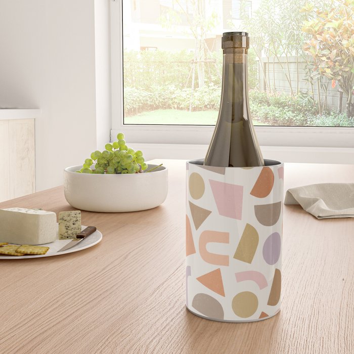 Bauhaus Geo Shapes - Fall Colors Wine Chiller Gallery Image 4