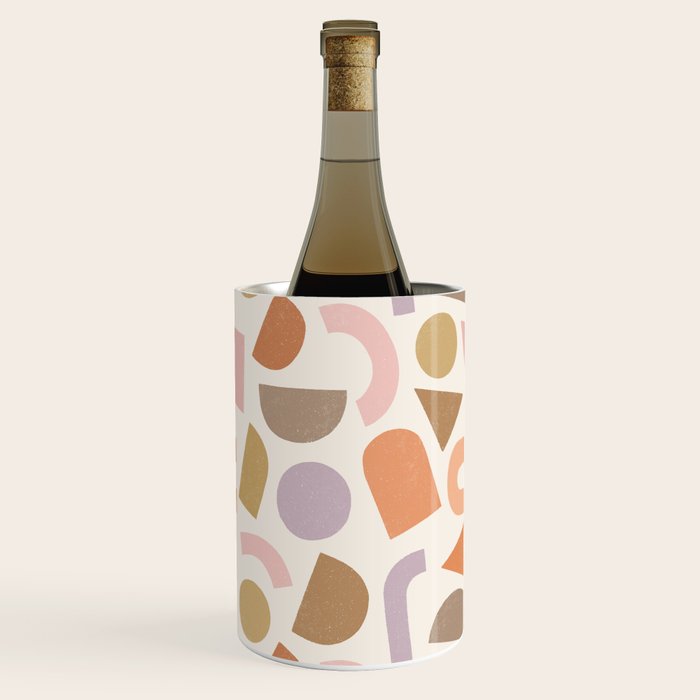 Bauhaus Geo Shapes - Fall Colors Wine Chiller Gallery Image 2
