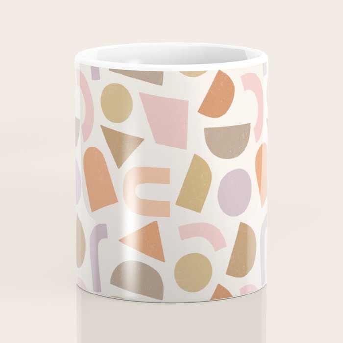 Bauhaus Geo Shapes - Fall Colors Coffee Mug Gallery Image 4
