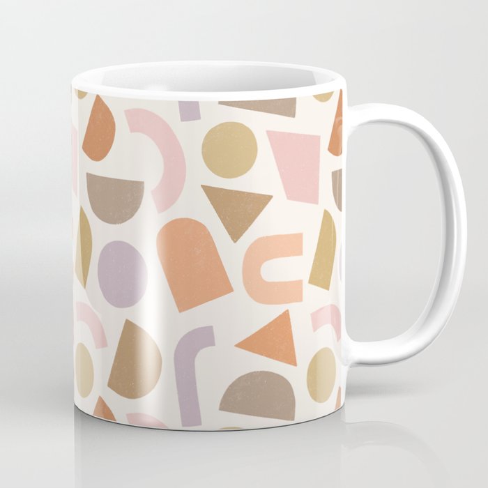 Bauhaus Geo Shapes - Fall Colors Coffee Mug Gallery Image 1