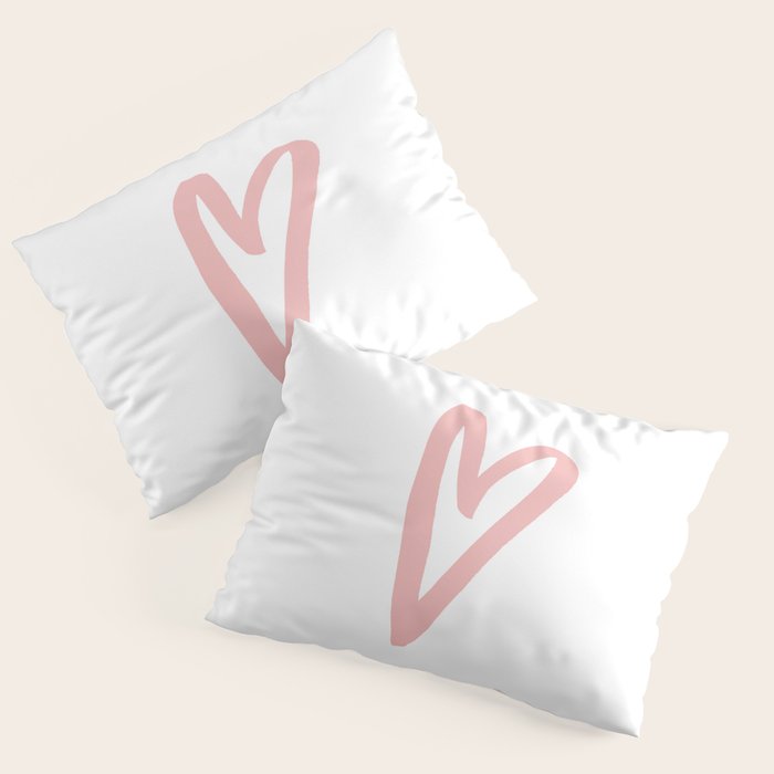 Heart Doodle Big 3 Pillow Sham Gallery Image 3