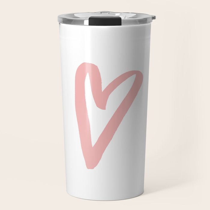 Heart Doodle Big 3 Travel Mug Gallery Image 1