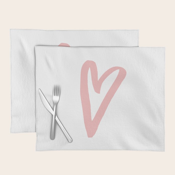 Heart Doodle Big 3 Placemat Gallery Image 1