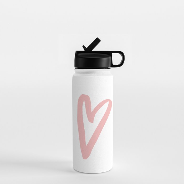 Heart Doodle Big 3 Water Bottle Gallery Image 1