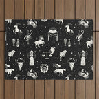 Strange Fortunes: Midnight Outdoor Rug Gallery Image 1
