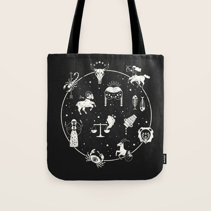 Strange Fortunes: Midnight Tote Bag Gallery Image 1