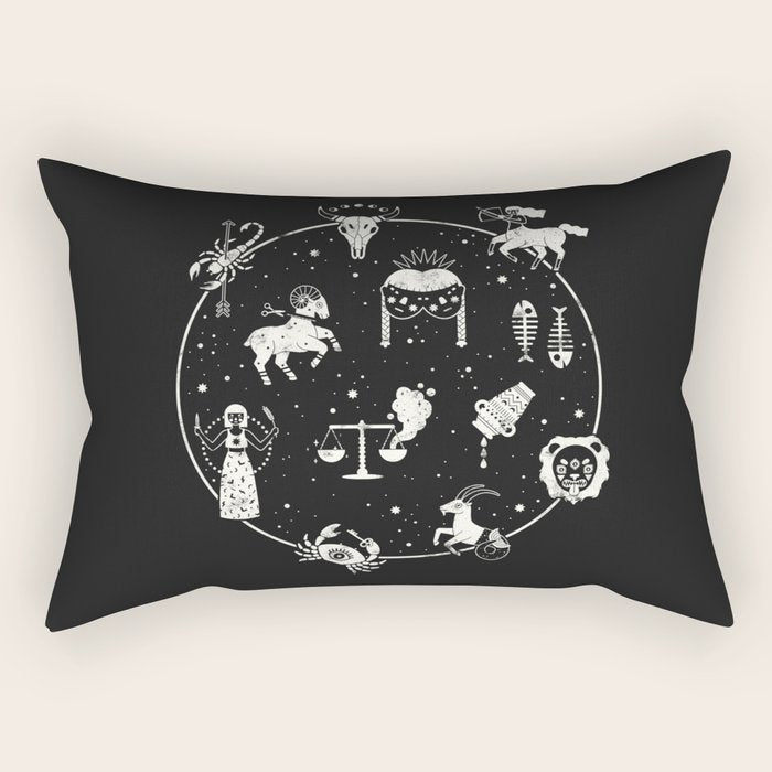 Strange Fortunes: Midnight Rectangular Pillow Gallery Image 2