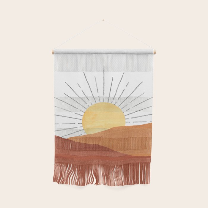 Terracotta desert sun Wall Hanging Gallery Image 1