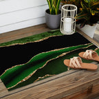 Emerald Marble Glamour Landscapes Outdoor Rug Gallery Image 2