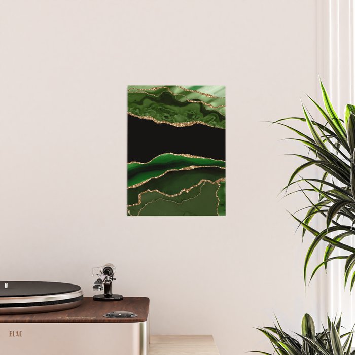 Emerald Marble Glamour Landscapes Poster Gallery Image 2