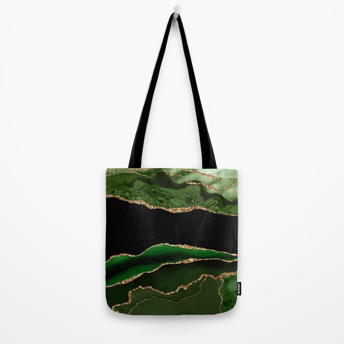Emerald Marble Glamour Landscapes Tote Bag Gallery Image 2