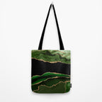 Emerald Marble Glamour Landscapes Tote Bag Gallery Image 2