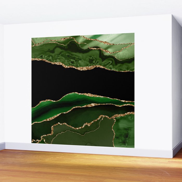 Emerald Marble Glamour Landscapes Wall Mural Gallery Image 2