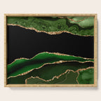 Emerald Marble Glamour Landscapes Serving Tray Gallery Image 1