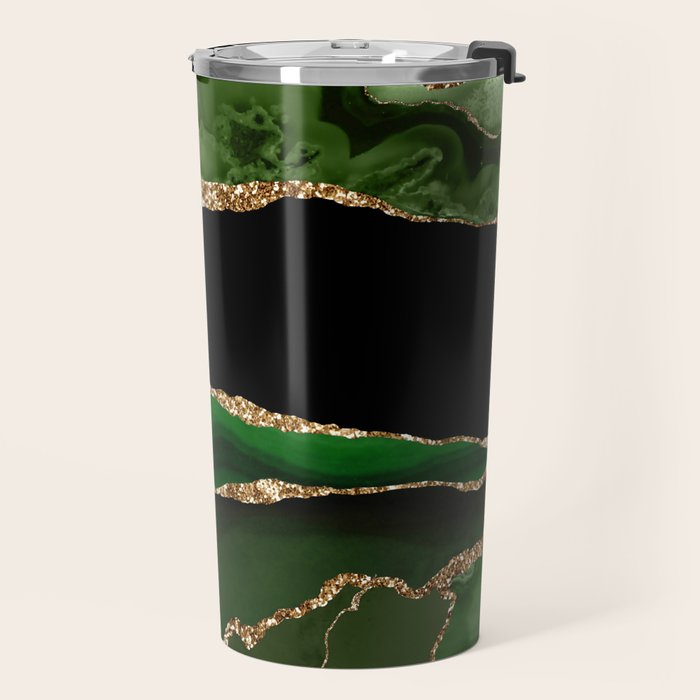 Emerald Marble Glamour Landscapes Travel Mug Gallery Image 2