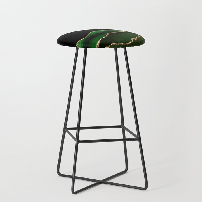 Emerald Marble Glamour Landscapes Stool Gallery Image 1