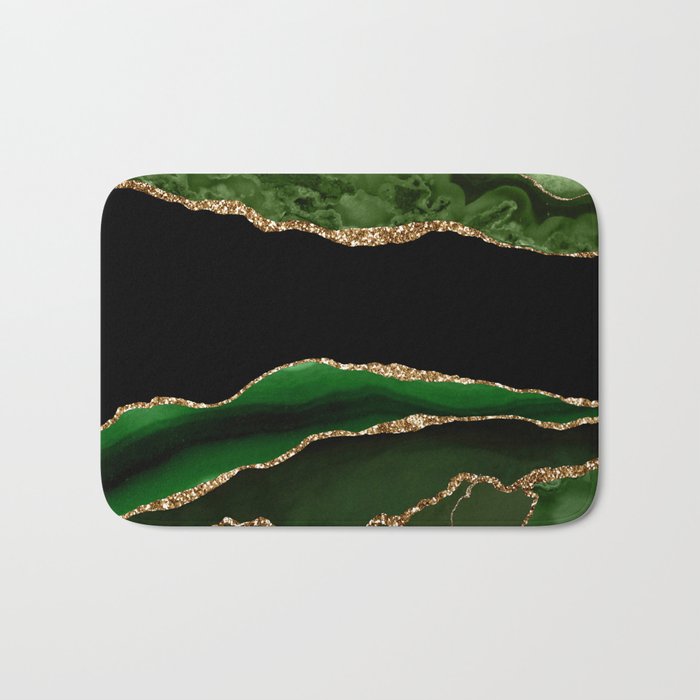 Emerald Marble Glamour Landscapes Bath Mat Gallery Image 1