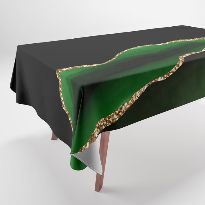 Emerald Marble Glamour Landscapes Tablecloth Gallery Image 1