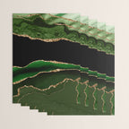 Emerald Marble Glamour Landscapes Wrapping Paper Gallery Image 3