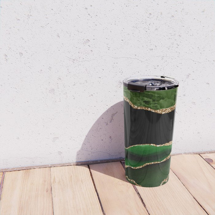 Emerald Marble Glamour Landscapes Travel Mug Gallery Image 4