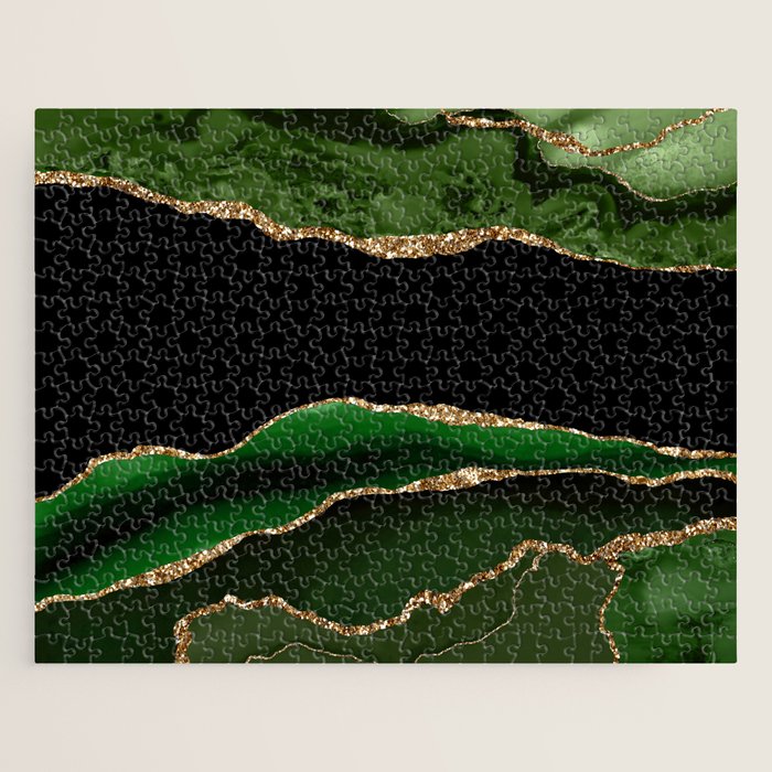 Emerald Marble Glamour Landscapes Jigsaw Puzzle Gallery Image 1