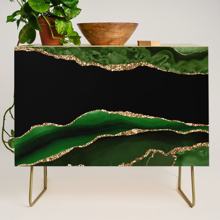 Emerald Marble Glamour Landscapes Credenza Gallery Image 1