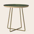 Emerald Marble Glamour Landscapes Side Table Gallery Image 1