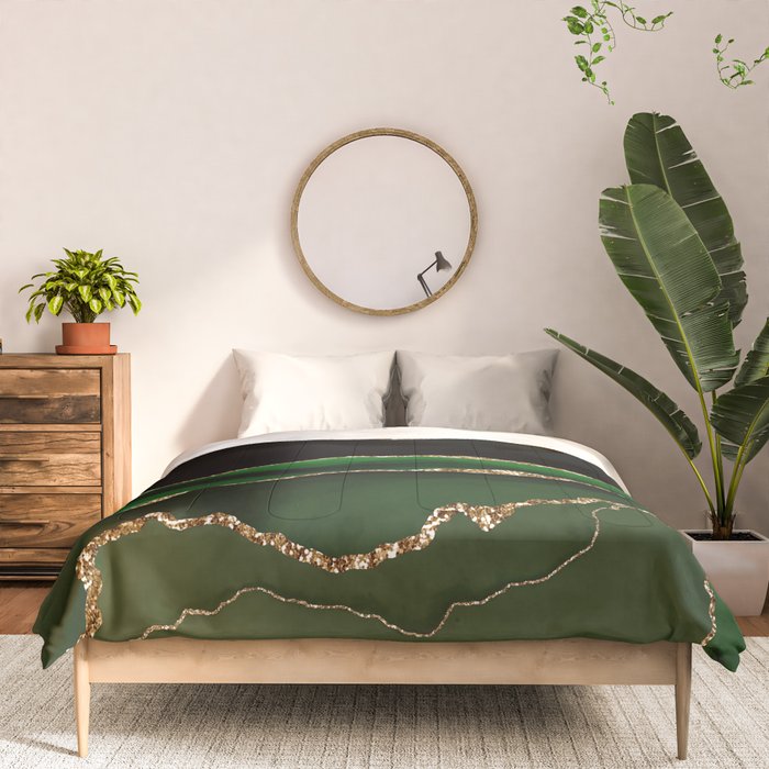 Emerald Marble Glamour Landscapes Comforter Gallery Image 3