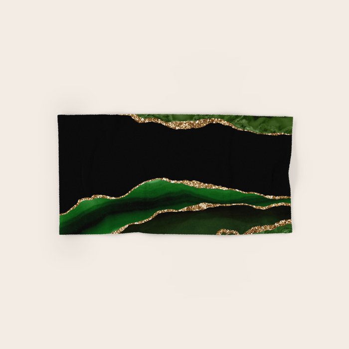 Emerald Marble Glamour Landscapes Bath Towel Gallery Image 1