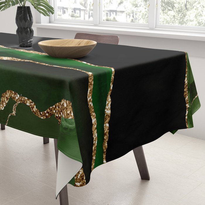 Emerald Marble Glamour Landscapes Tablecloth Gallery Image 3