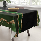 Emerald Marble Glamour Landscapes Tablecloth Gallery Image 3