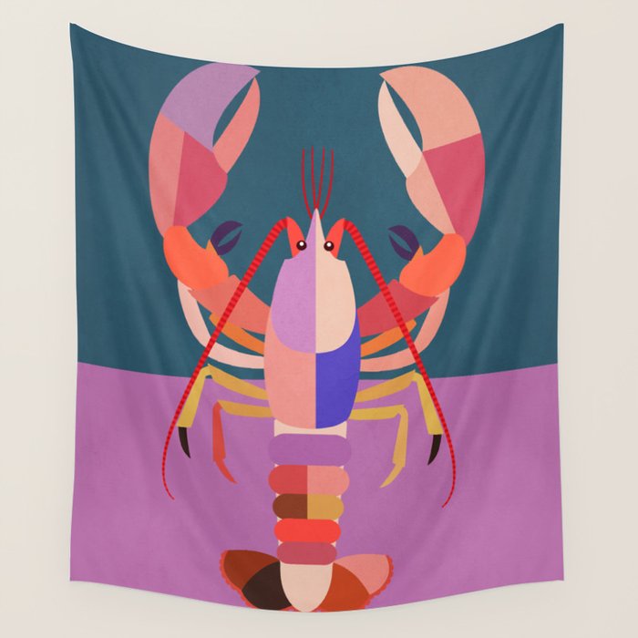 Abstract Lobster Wall Tapestry Gallery Image 1