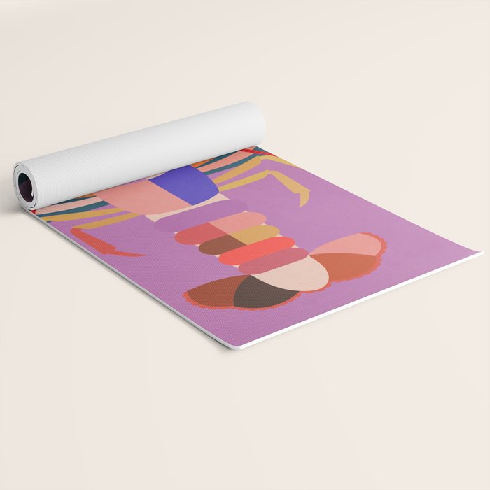 Abstract Lobster Yoga Mat Gallery Image 2