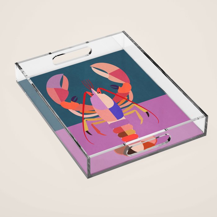 Abstract Lobster Acrylic Tray Gallery Image 1