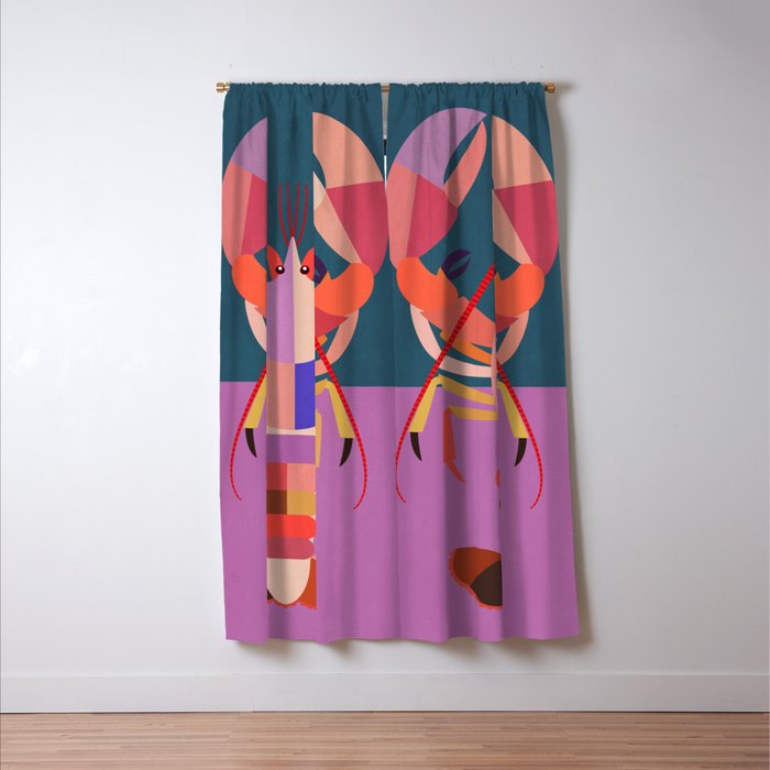 Abstract Lobster Window Curtain Gallery Image 3