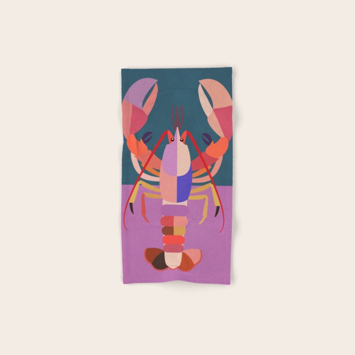Abstract Lobster Bath Towel Gallery Image 1
