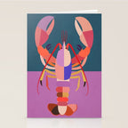 Abstract Lobster Stationery Card Gallery Image 2