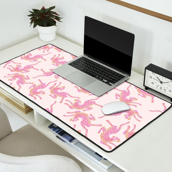 Just pink jungle life Desk Mat Gallery Image 2
