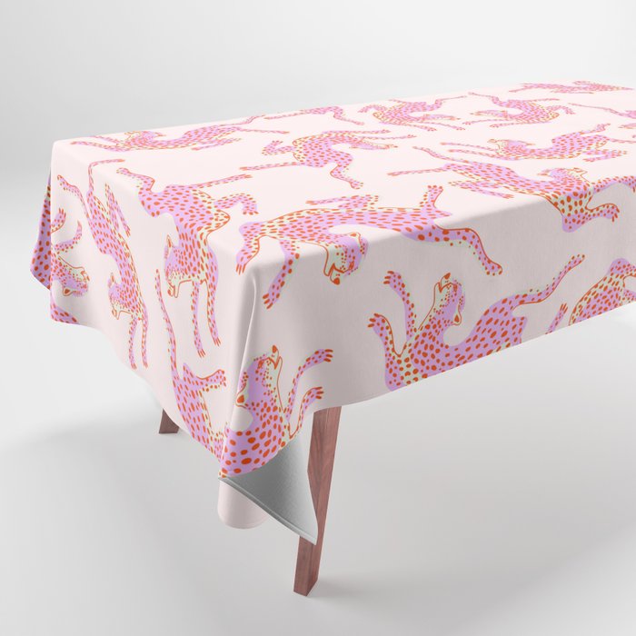 Just pink jungle life Tablecloth Gallery Image 1