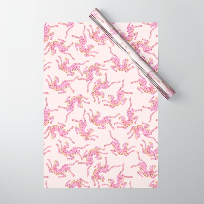 Just pink jungle life Wrapping Paper Gallery Image 1