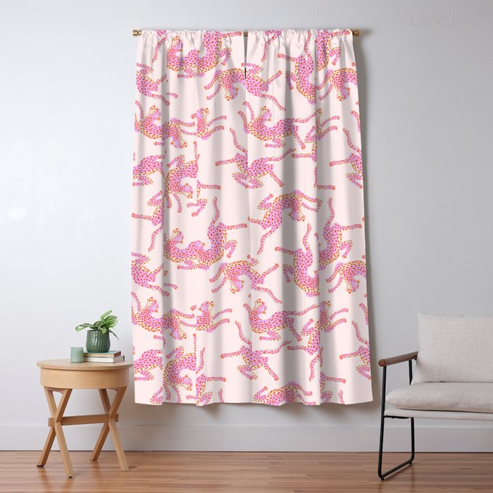 Just pink jungle life Window Curtain Gallery Image 5