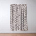 SWIRL Steel and Oat Window Curtain Gallery Image 3
