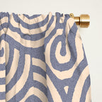 SWIRL Steel and Oat Window Curtain Gallery Image 2