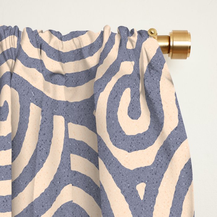 SWIRL Steel and Oat Window Curtain Gallery Image 2