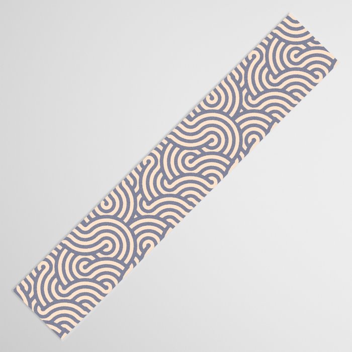 SWIRL Steel and Oat Table Runner Gallery Image 3