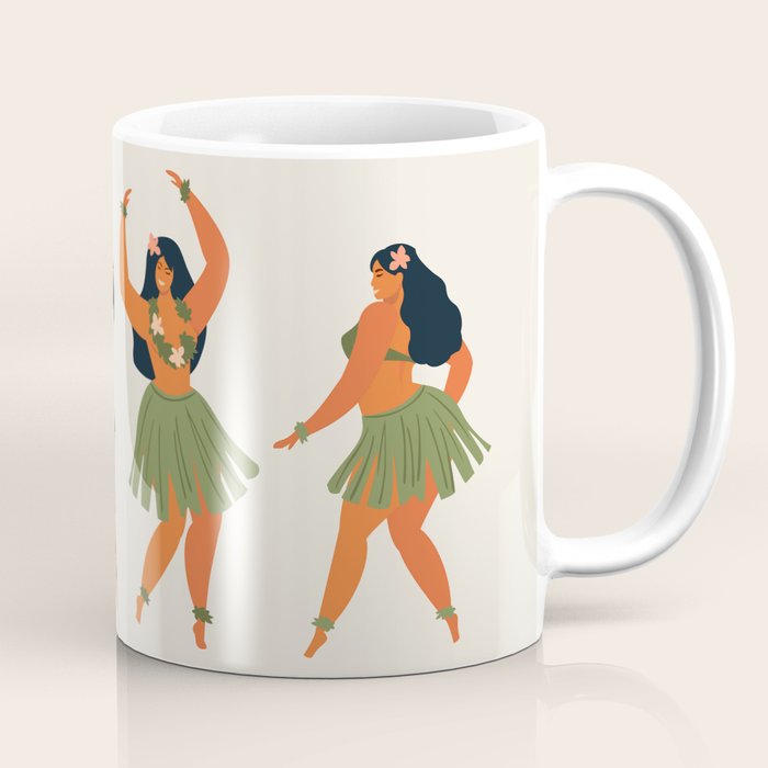 Hawaiian hula dancers young pretty woman  Coffee Mug Gallery Image 1